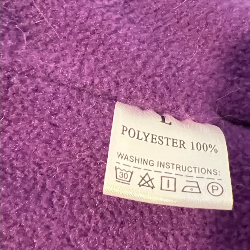 NORBI Black and Purple Winter Puffer Dog Jacket with Built in Harness